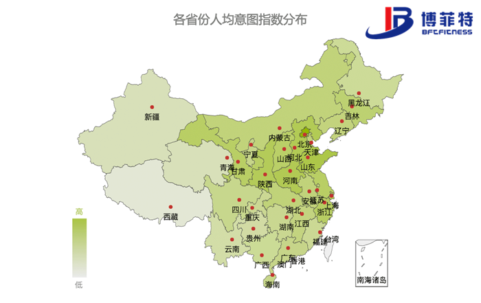 9cc1daae5ef041e783d7b8a1da1668d1.png 各省份人均健身意图指数